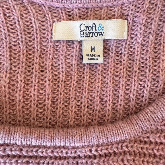 **CROFT & BARROW* Purple Fashion Long Sleeve Sweater Size Medium - Picture 6 of 8